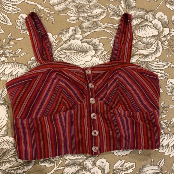 American Eagle Outfitters Tops - American Eagle Striped Crop Top